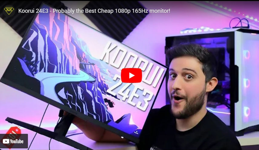 Koorui 24E3 -可能是最便宜的1080p 165Hz显示器!