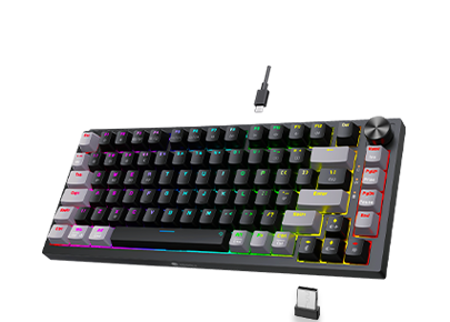 MK082 多功能颜色调节82键游戏专业 机械键盘