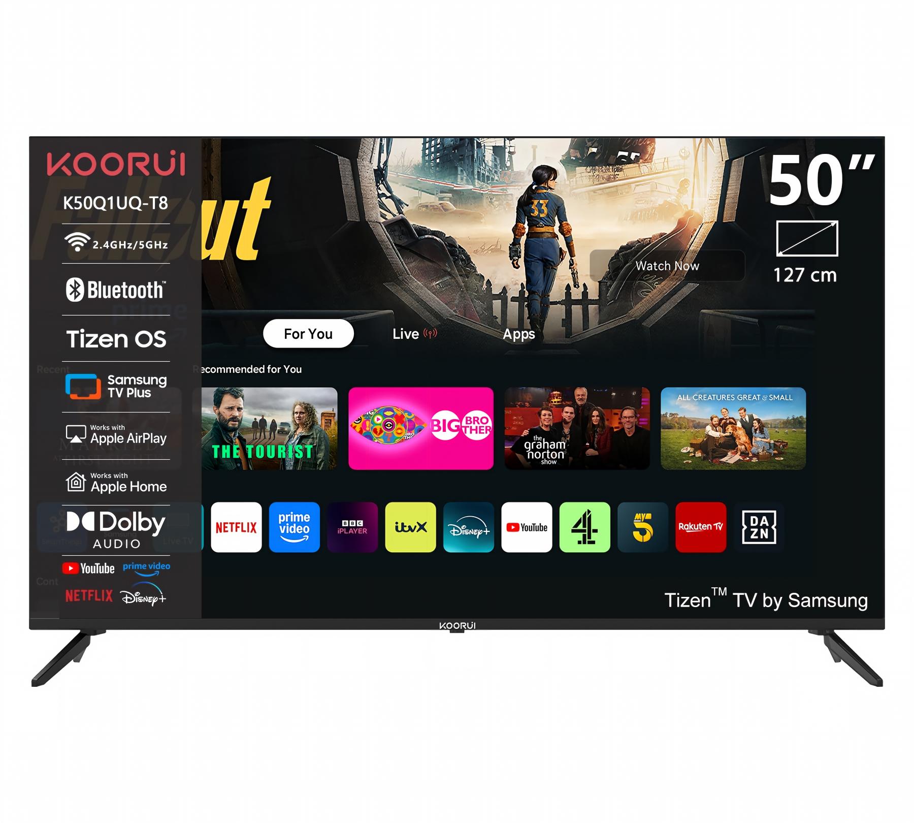 T8系列 50英寸 4K QLED 智能电视